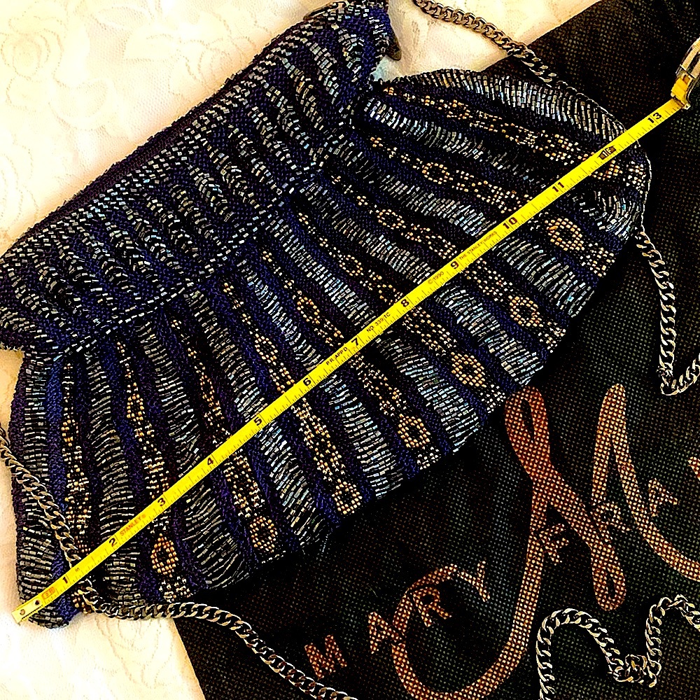 Mary Frances Vintage Hand Embellished Beaded Evening Bag - Picture 4 of 13